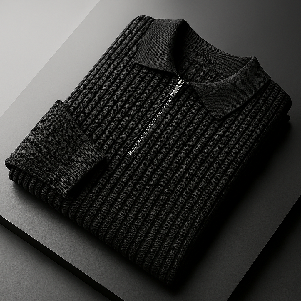 Elliot Cotton Quarter-Zip Sweater