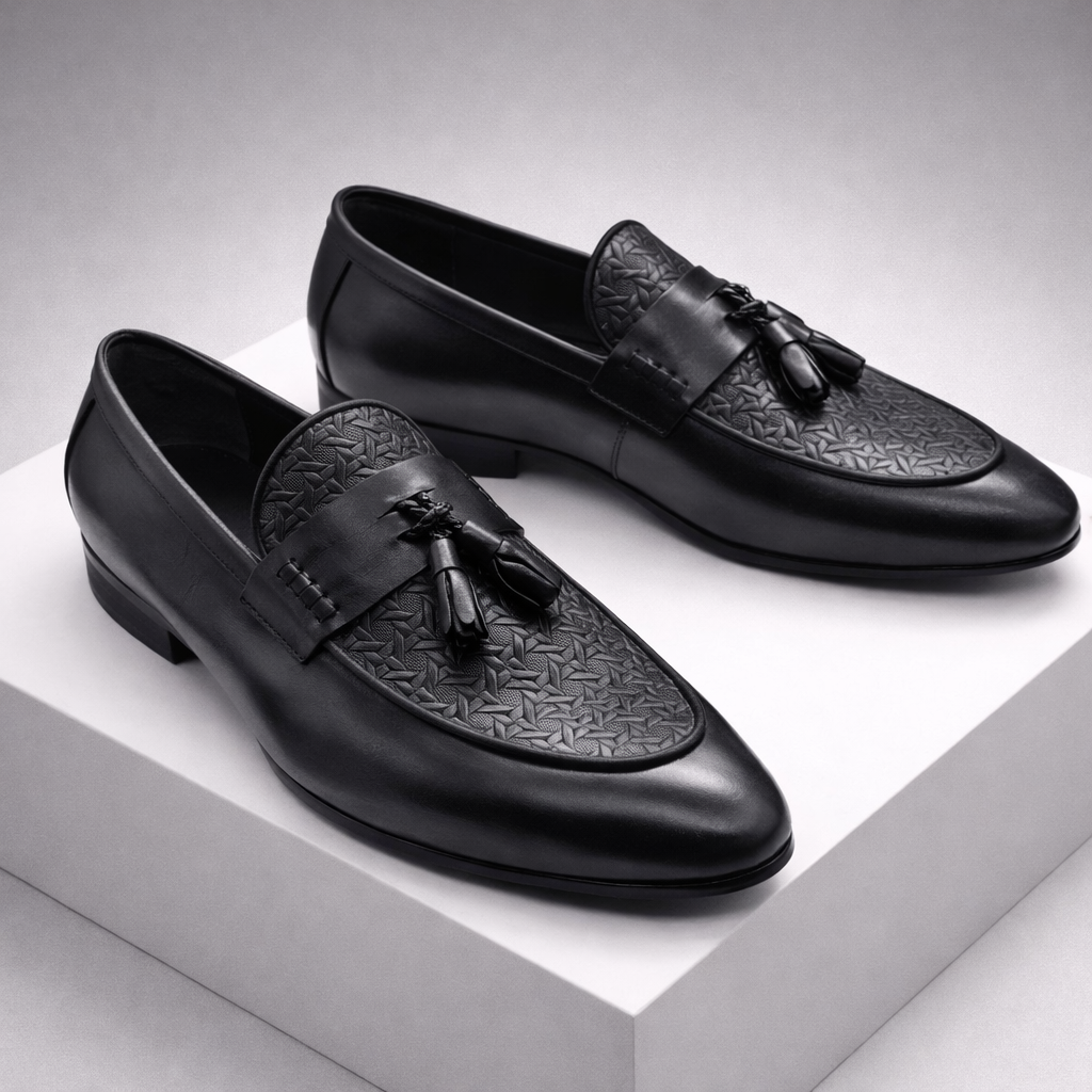 Montari Genuine Leather Tassel Shoes