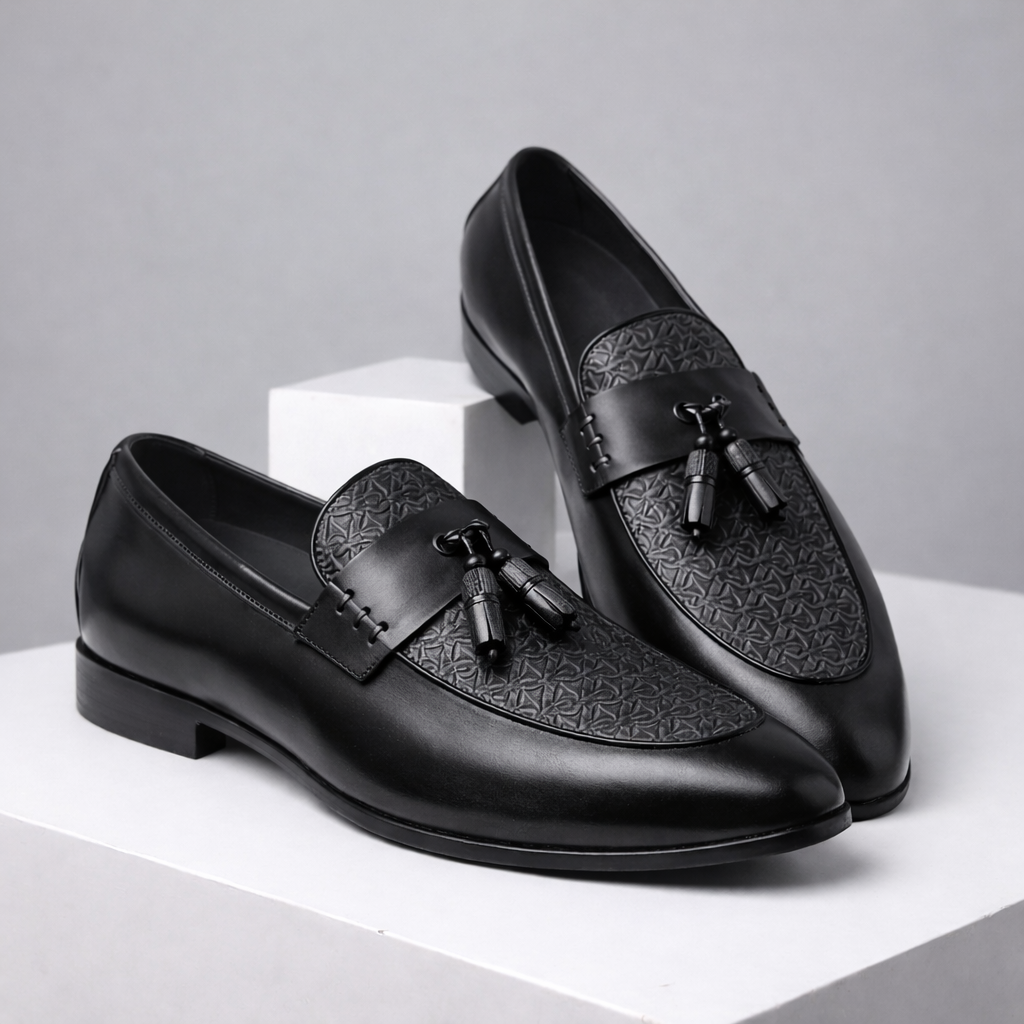 Montari Genuine Leather Tassel Shoes