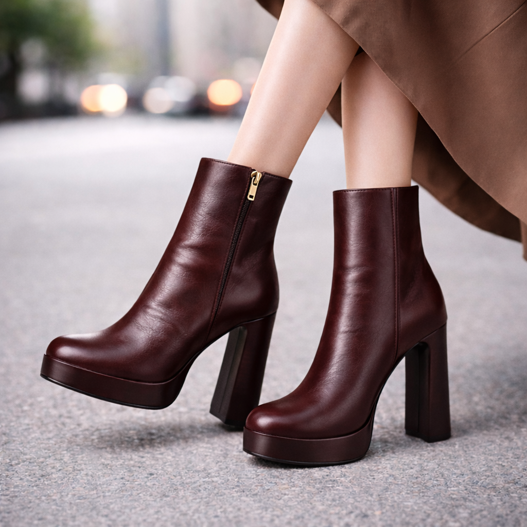Savona Genuine Leather Heels