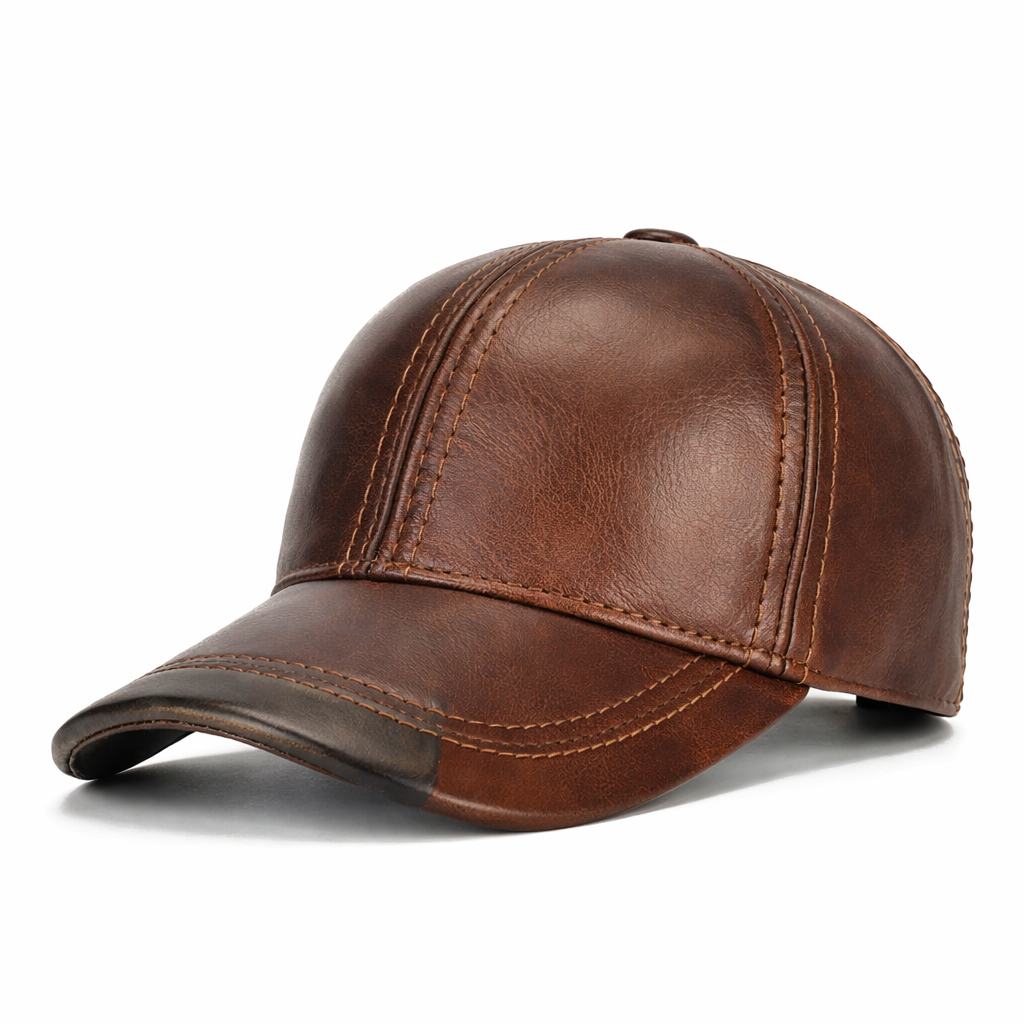 Montari Genuine Leather Vintage Cap