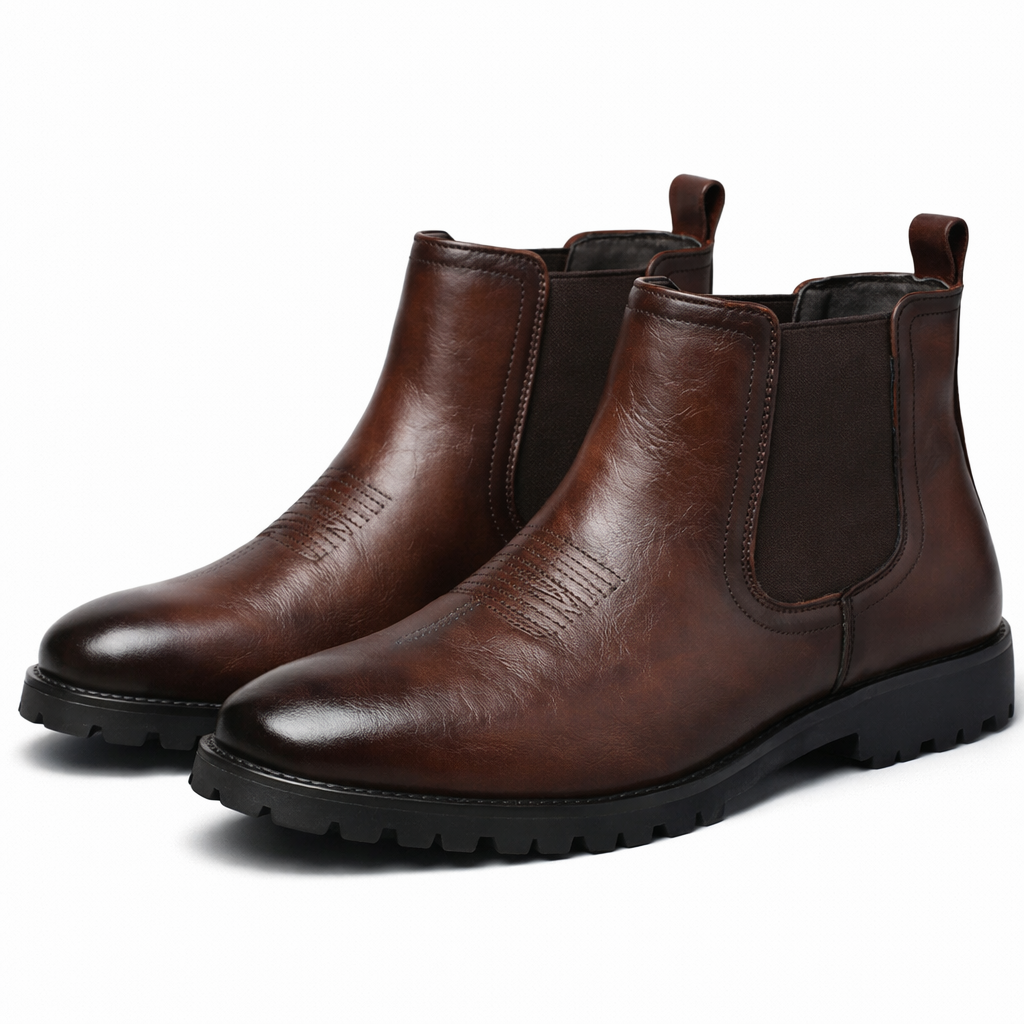 Montari Genuine Leather Chelsea Boots