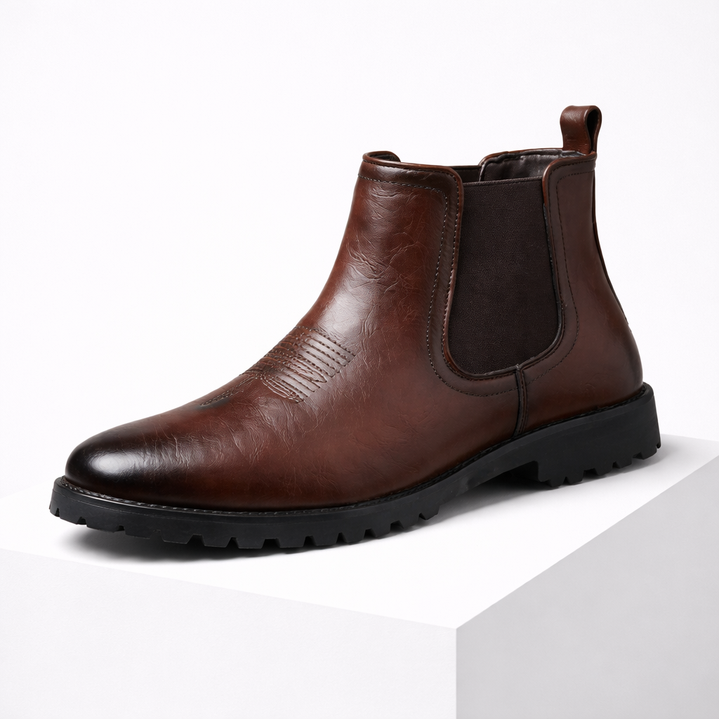 Montari Genuine Leather Chelsea Boots
