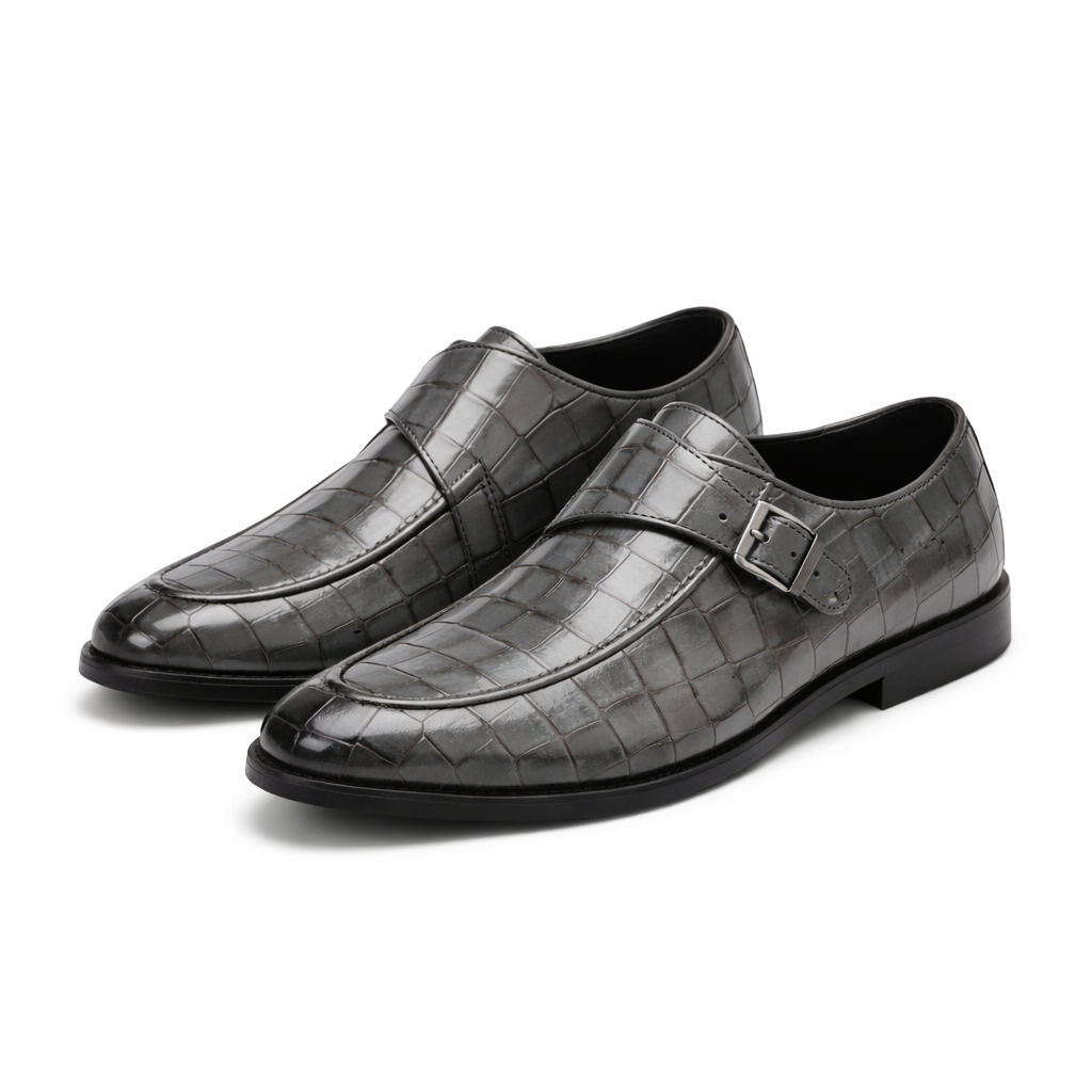 Montari Monk Strap Genuine Leather Shoes