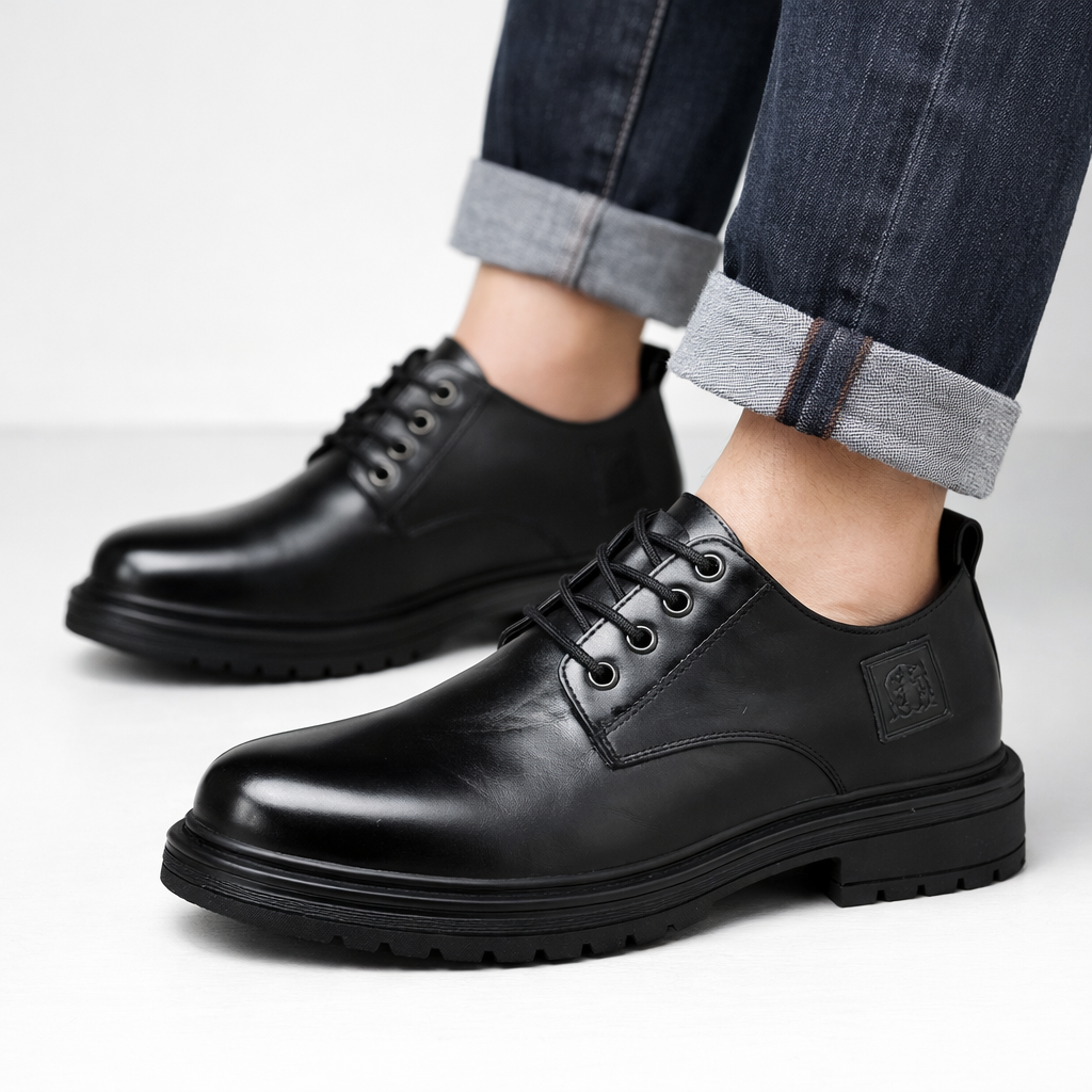 Halden Genuine Leather Ankle Boots