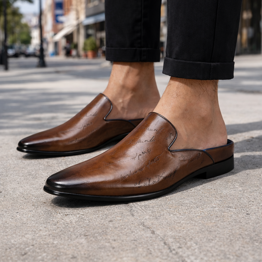Montari Genuine Leather Slip-On Loafers