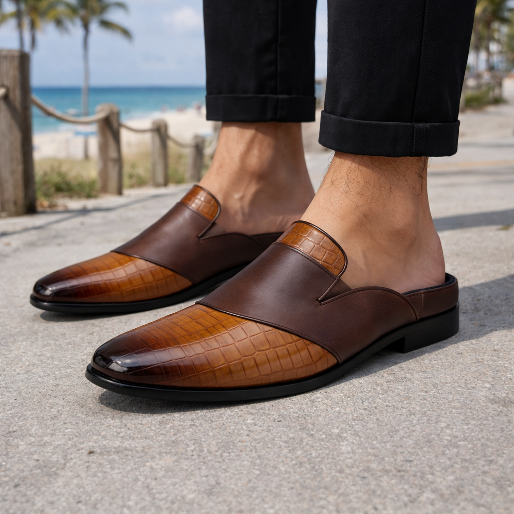 Montari Genuine Leather Slip-On Loafers
