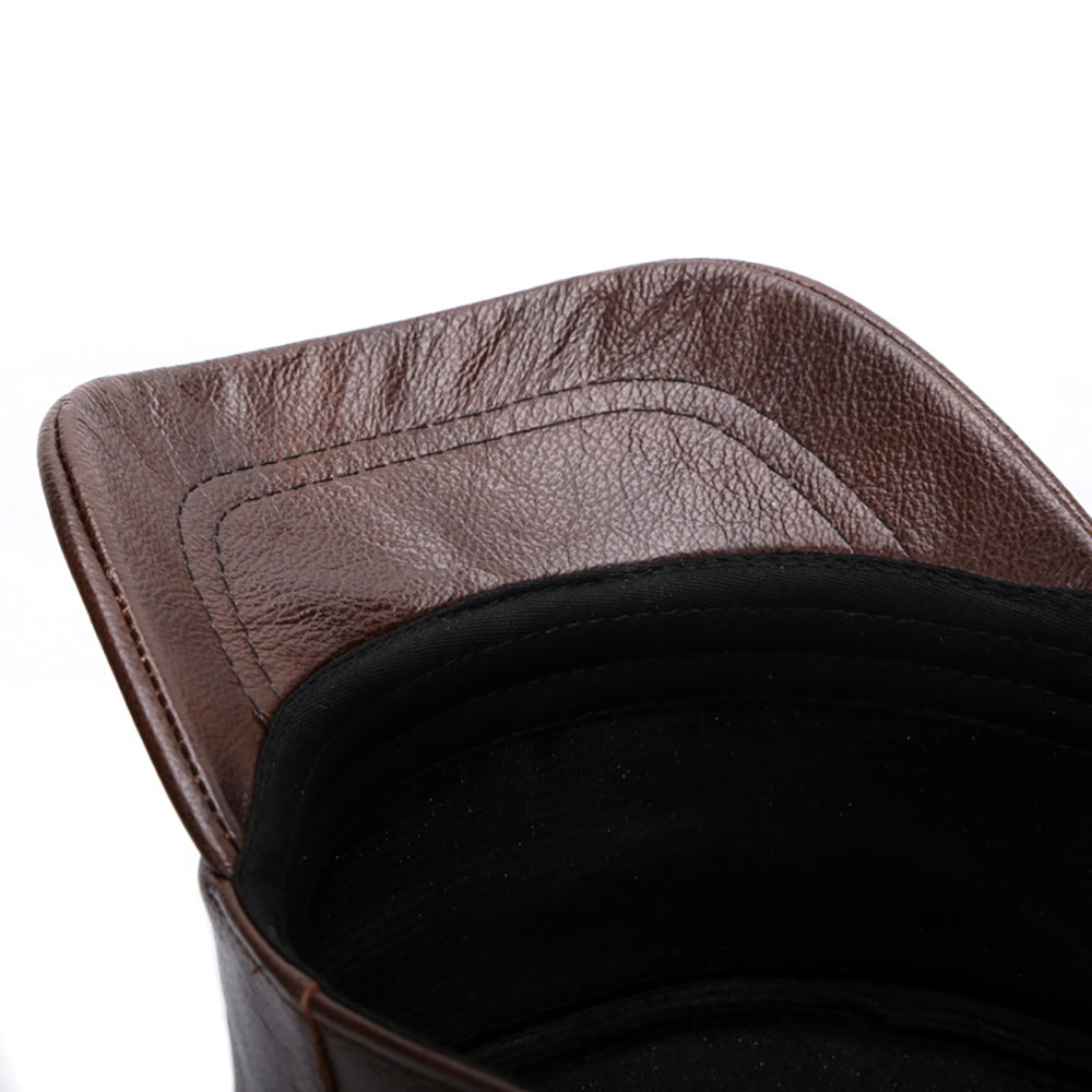 Montari Genuine Leather Cap
