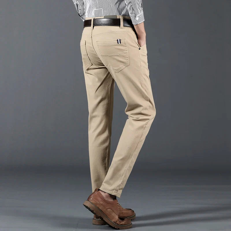 Montari Slim Fit Cotton Pants