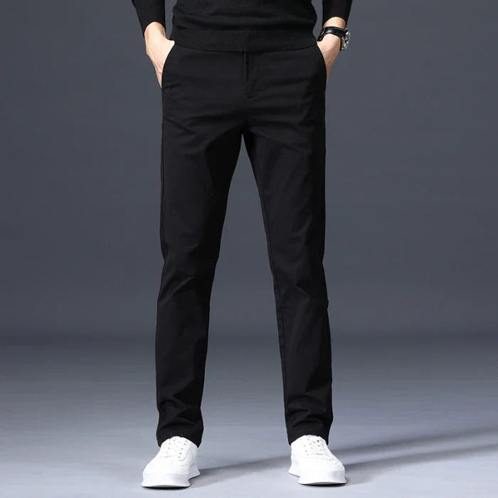 Harrison Cotton Slim-Fit Trousers