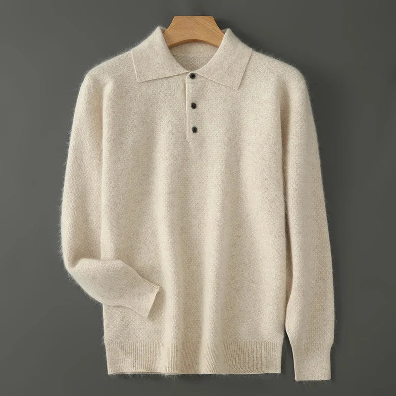 Vestori Cashmere Button-Up Sweater