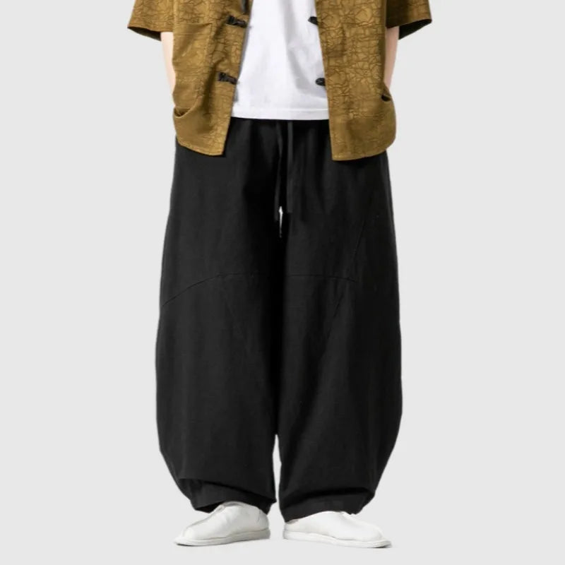 Camden Wide-Leg Cotton Pants