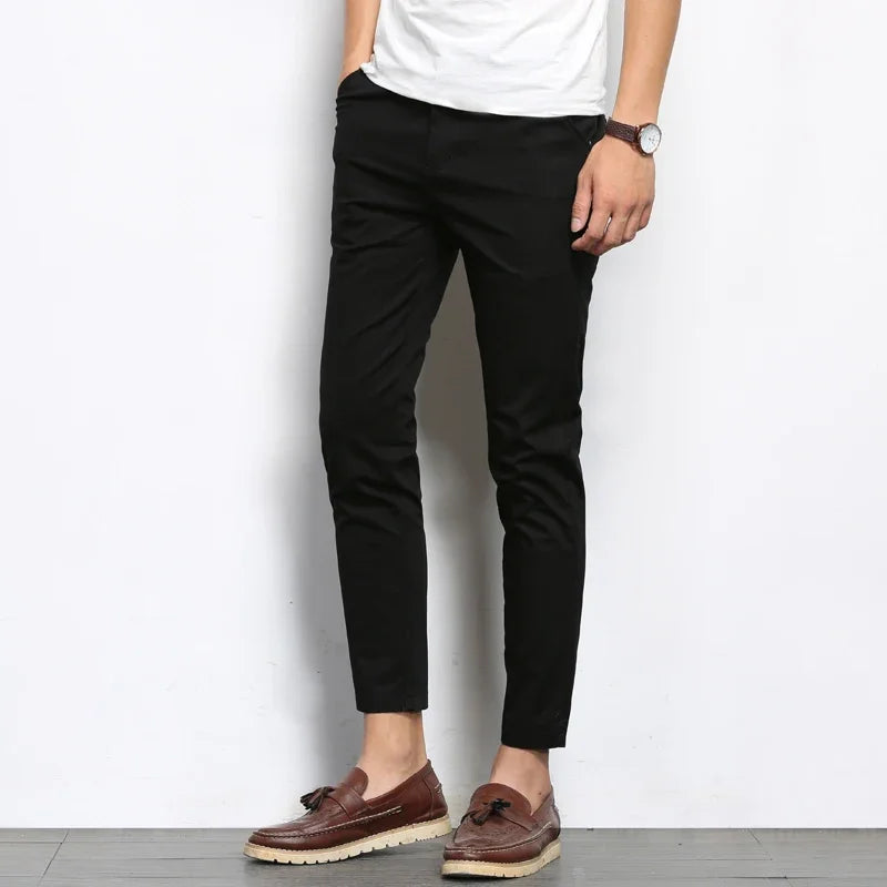 Montari Slim-Fit Cotton Pants