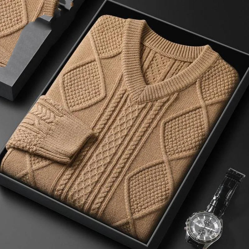 Montari Wool Cable-Knit Sweater