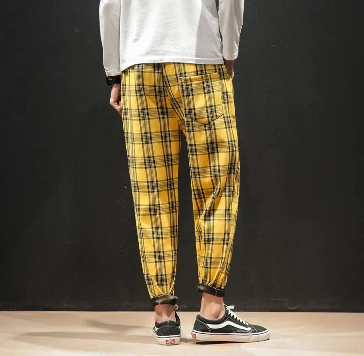 Harrison Cotton Plaid Pants