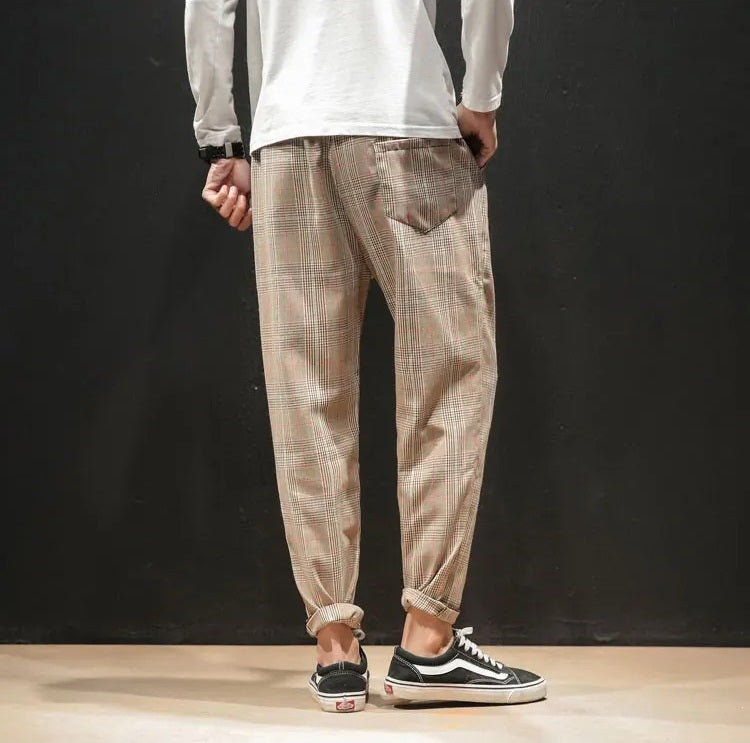 Harrison Cotton Plaid Pants