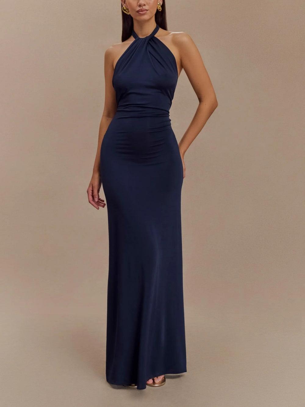 Halter Maxi Dress – Women's Evening Dress