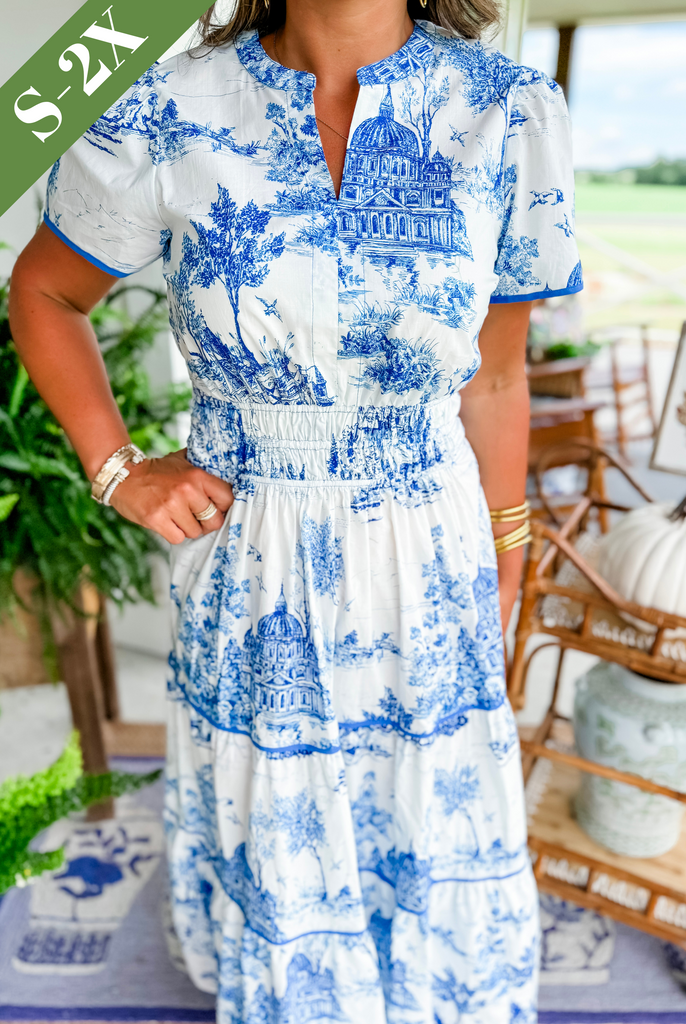 Toile Maxi Dress – Women's Spring Vacation Dress | Camille™