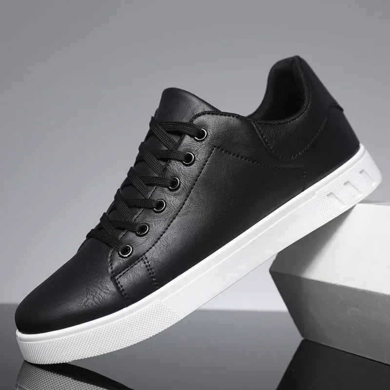 Men's Genuine Leather Low-Top Sneakers
