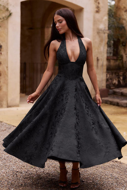 Jacquard Maxi Dress – Women's Wedding Guest Dress