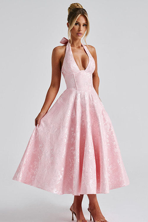 Jacquard Maxi Dress – Women's Wedding Guest Dress