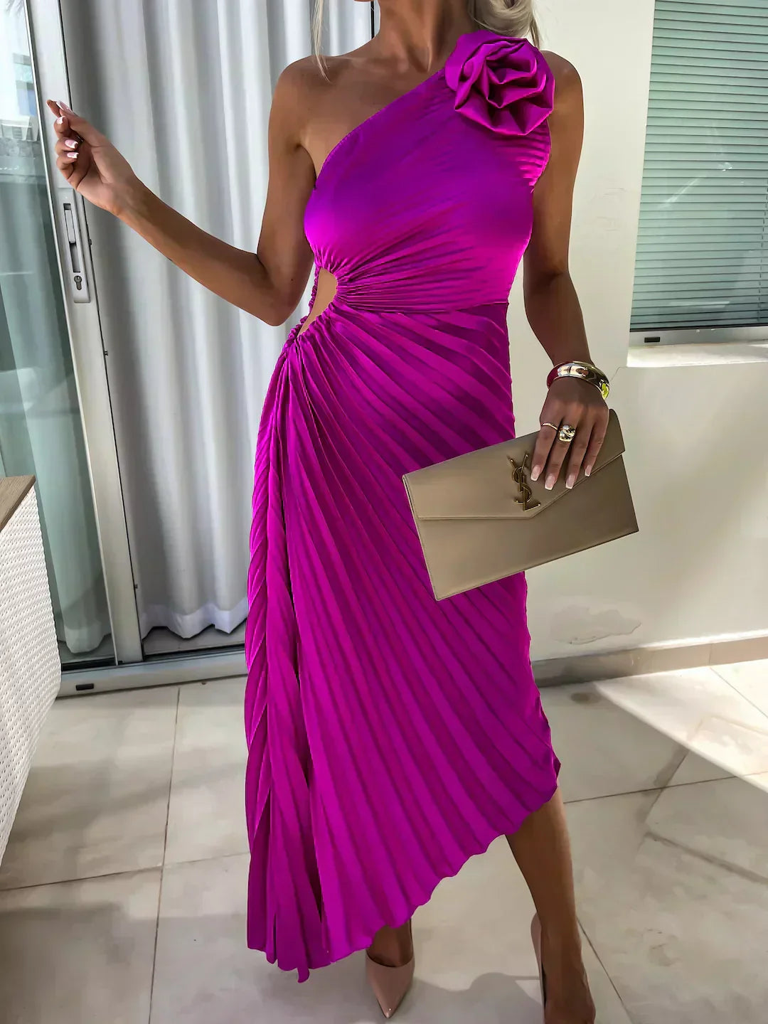 Floral Midi Dress – Women's Party Dress