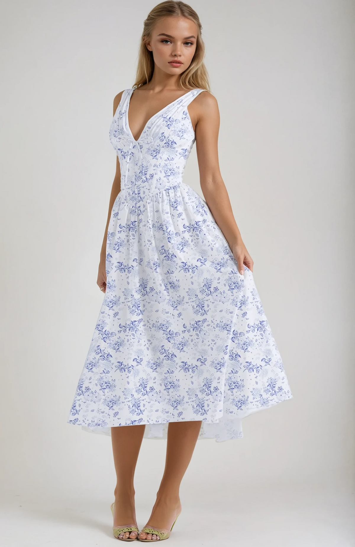 Flowy Midi Dress – Women's Summer Dress