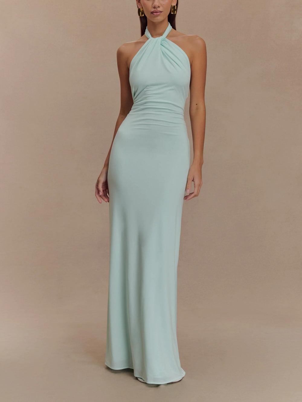 Halter Maxi Dress – Women's Evening Dress