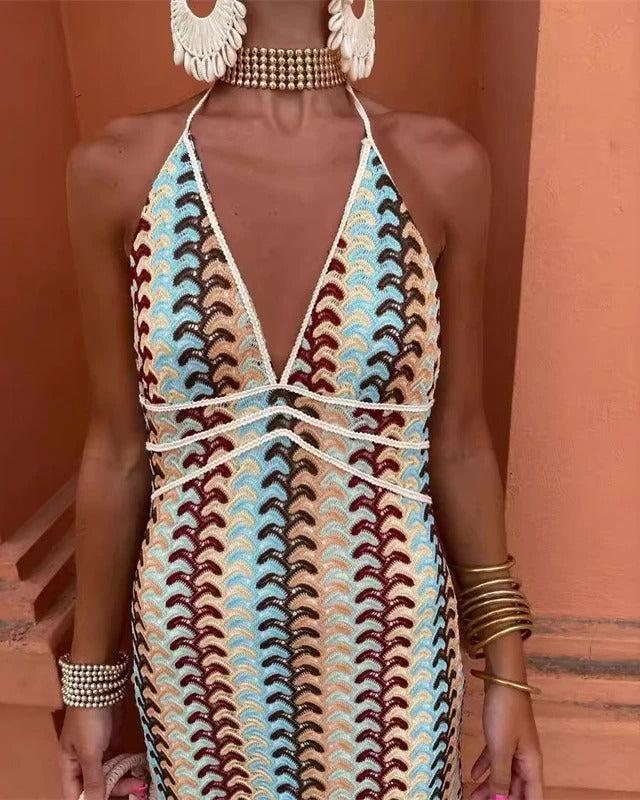Crochet Maxi Dress – Women's Summer Dress