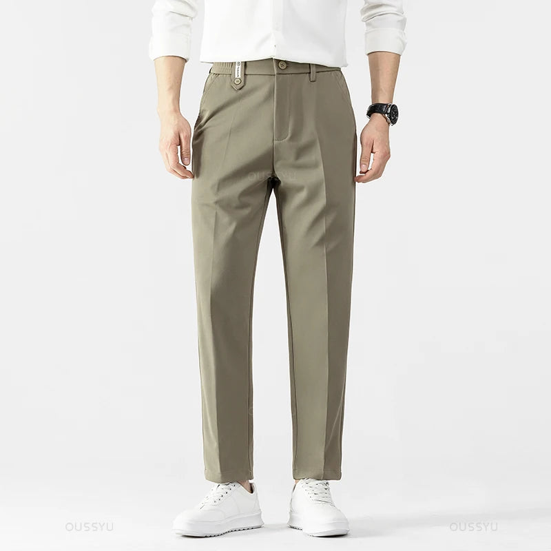 Men's Straight-Leg Dress Pants – Slim Fit