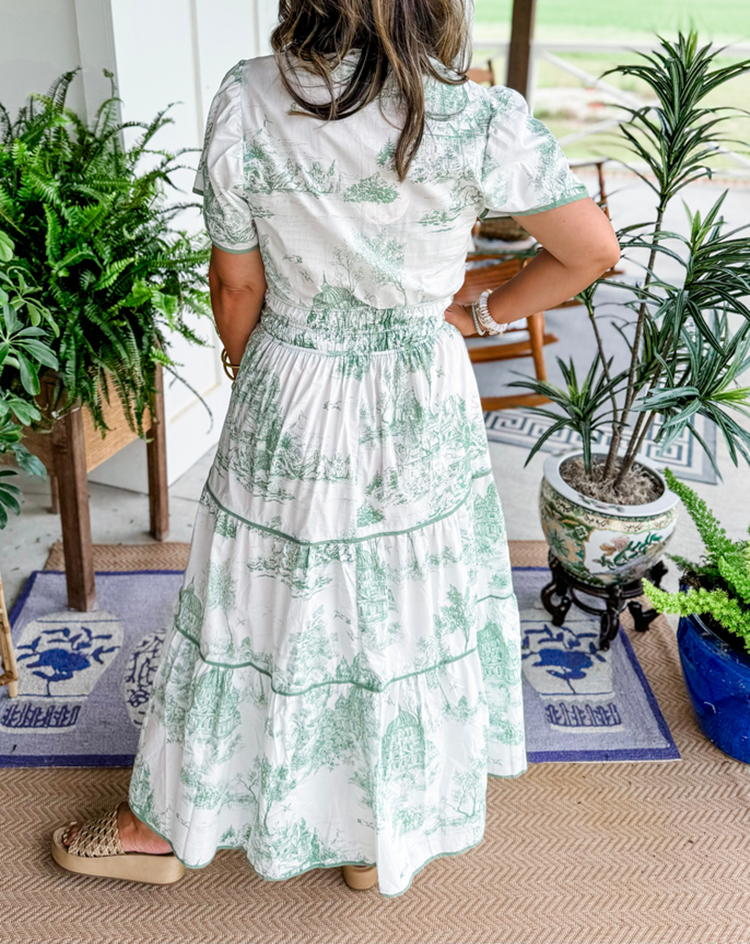 Toile Maxi Dress – Women's Spring Vacation Dress | Camille™