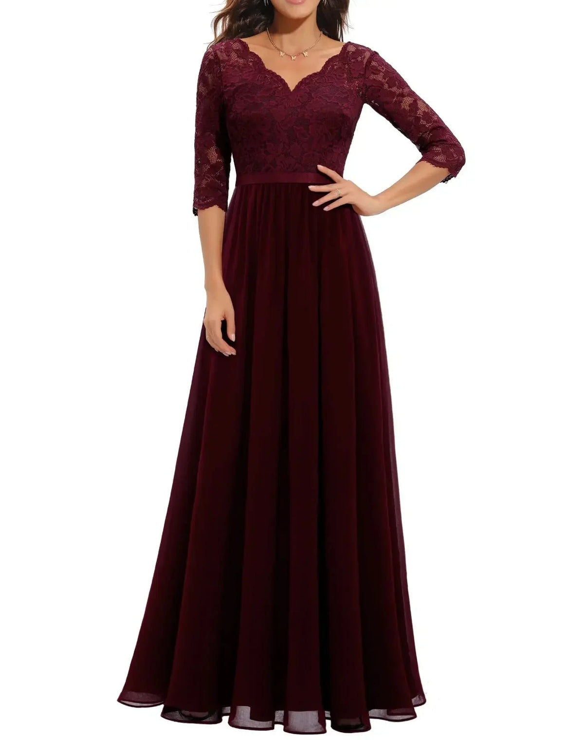 Lace Maxi Dress – Women's Evening Dress