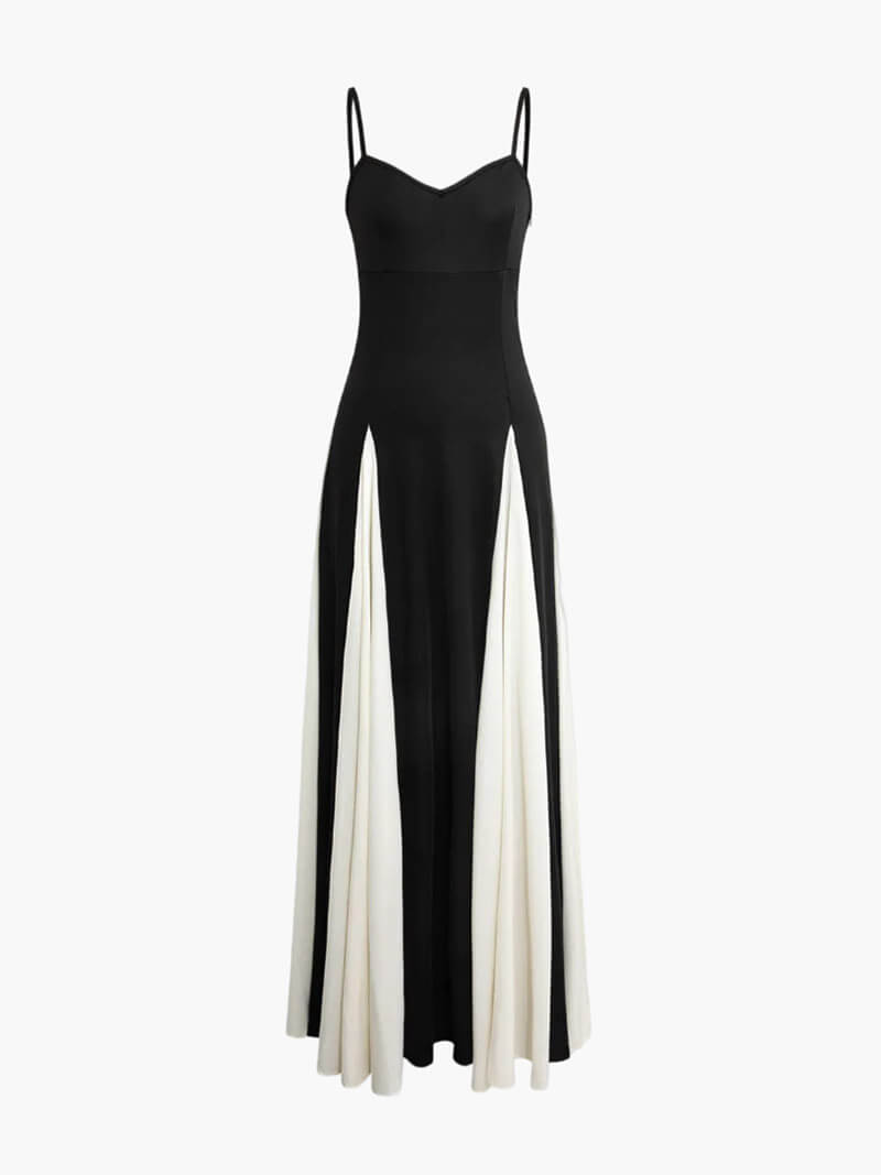 Black and White Maxi Dress – Women's Evening Dress