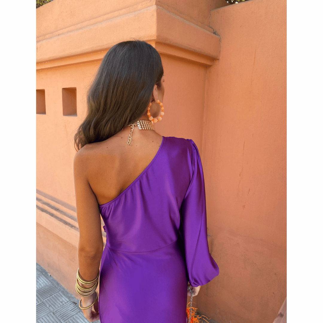 Ruched Midi Dress – Women's Evening Dress