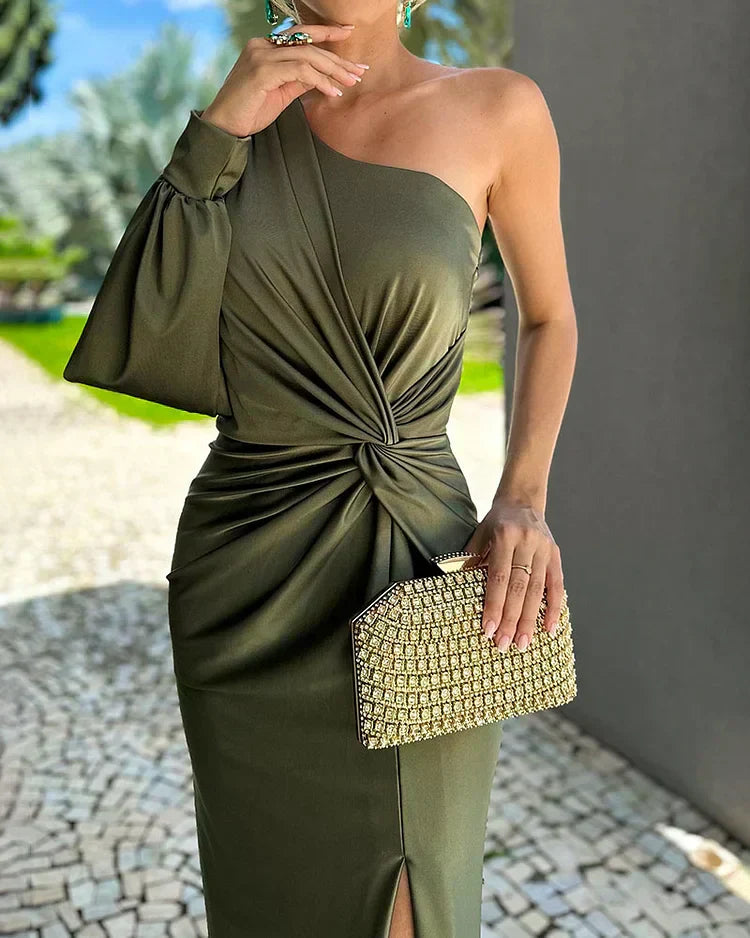 Pleated Midi Dress – Women's Wedding Guest Dress