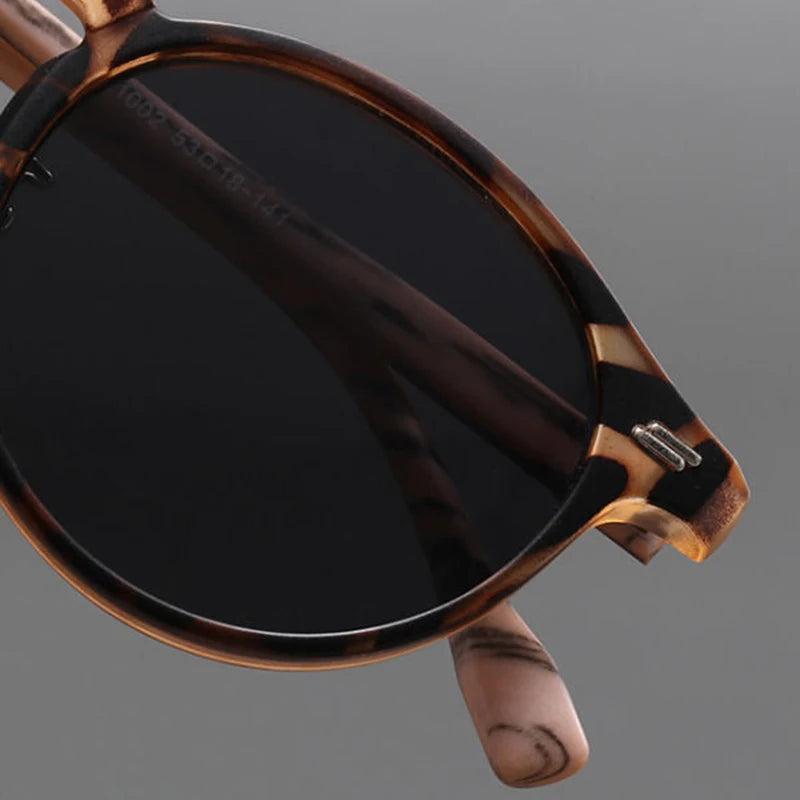 Verano Round UV Protection Wood Frame Sunglasses