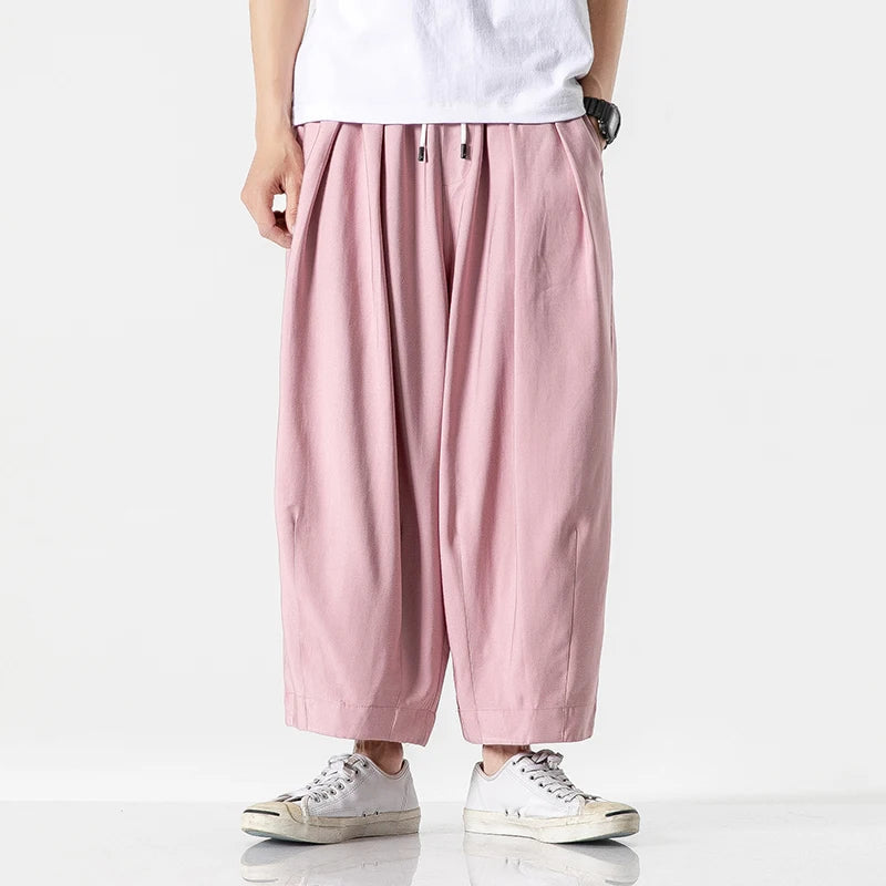 Corwin Wide-Leg Cotton Sweatpants