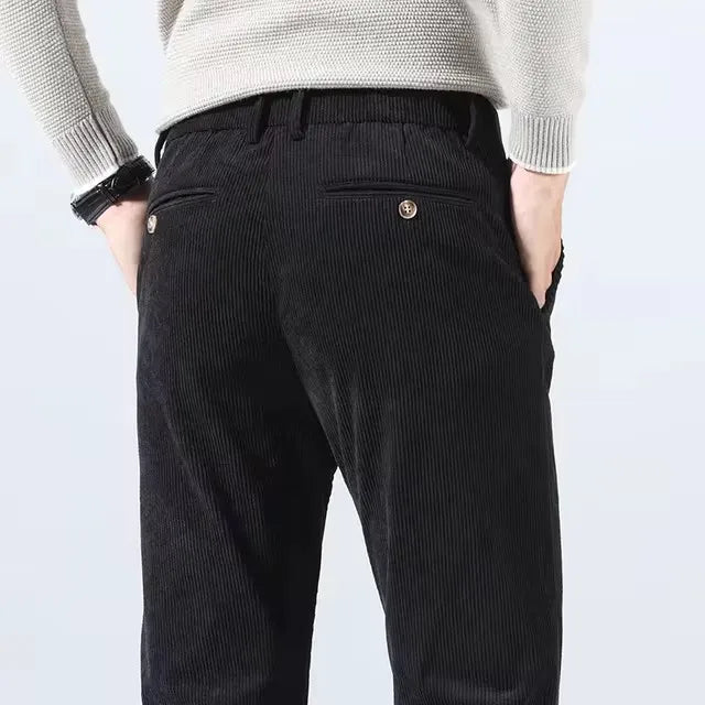 Men's Slim Fit Corduroy Chino Pants