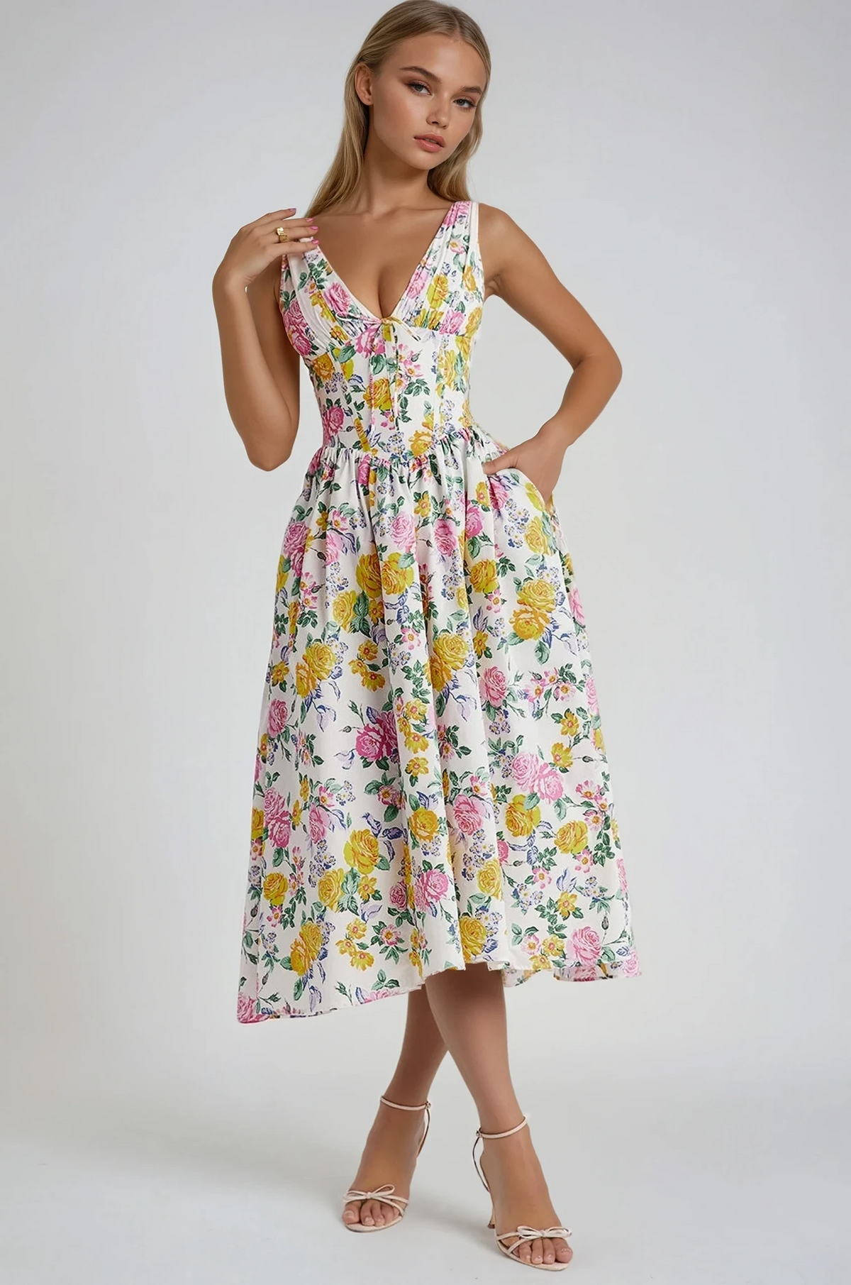 Flowy Midi Dress – Women's Summer Dress