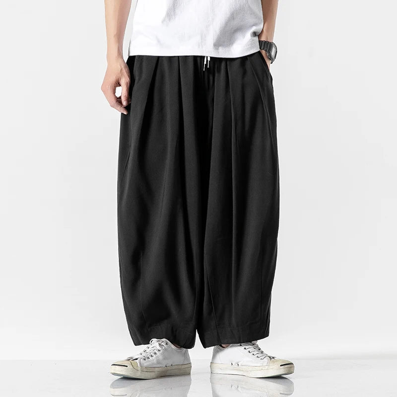Corwin Wide-Leg Cotton Sweatpants