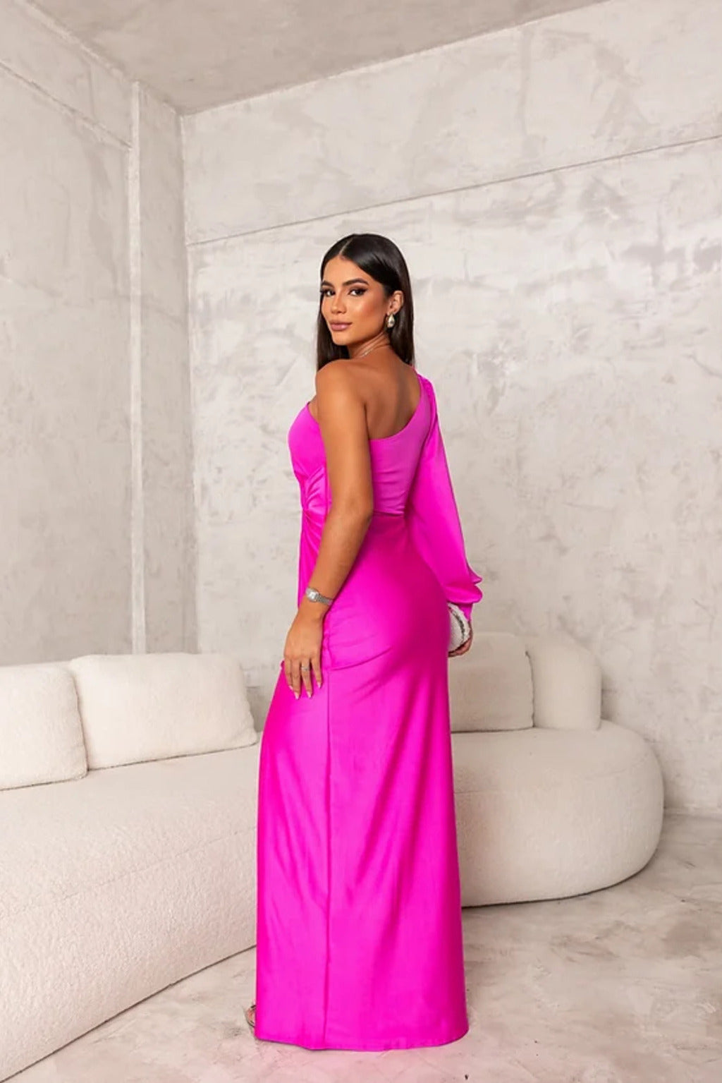 One-Shoulder Maxi Dress – Women's Evening Dress | Helen