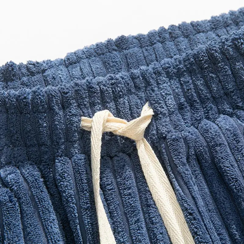 Davino Wide-Leg Corduroy Drawstring Pants