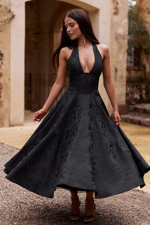 Jacquard Maxi Dress – Women's Wedding Guest Dress
