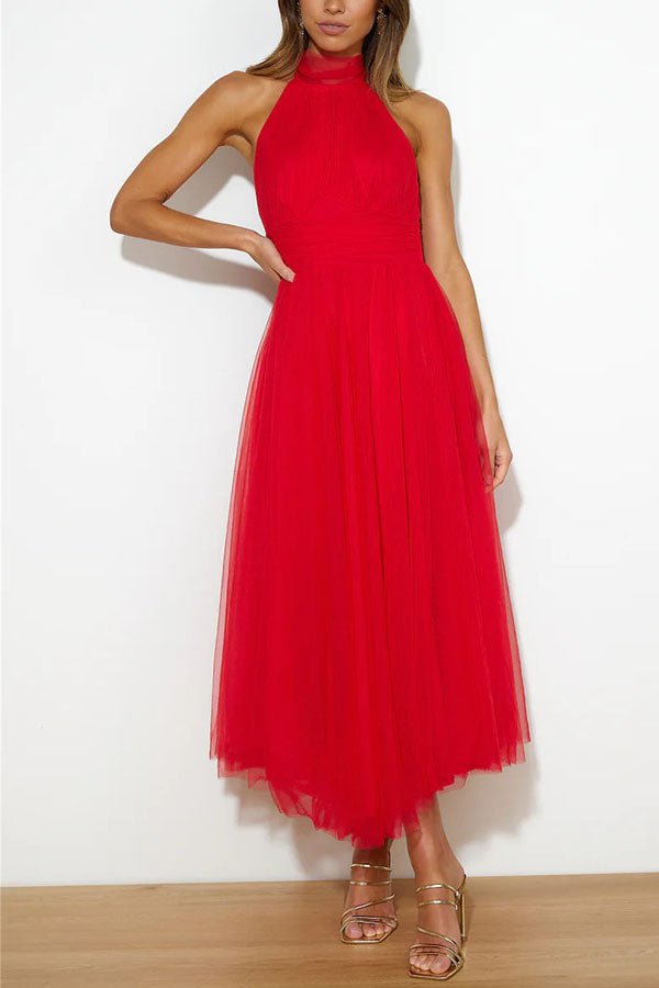 Tulle Midi Dress – Women's Wedding Guest Dress