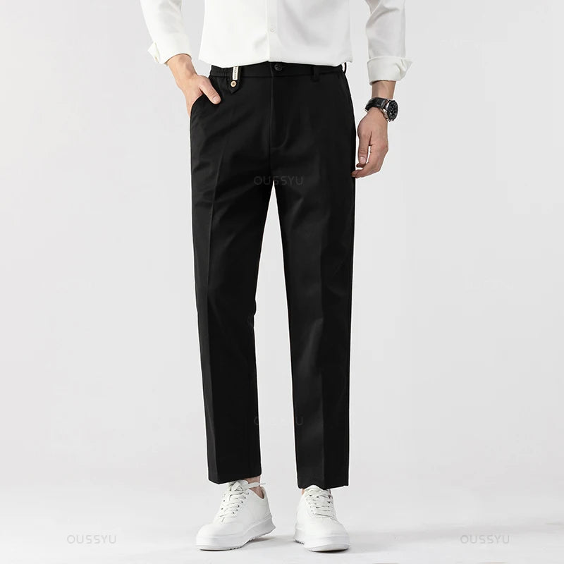 Men's Straight-Leg Dress Pants – Slim Fit