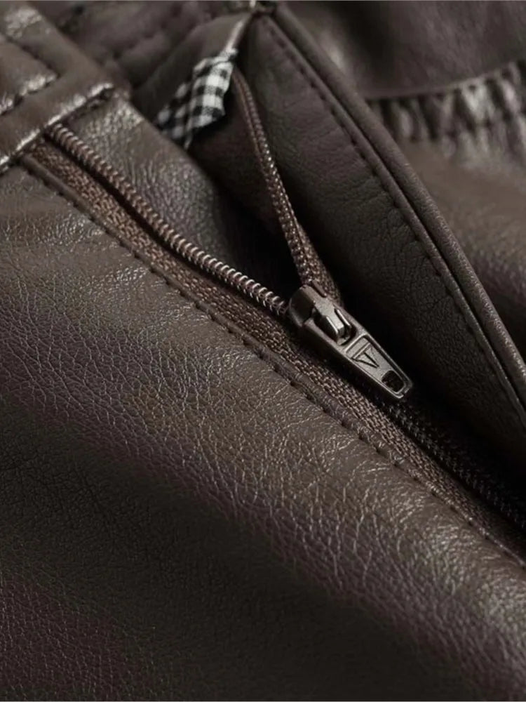 Sylvana Vegan Leather Wide-Leg Pants