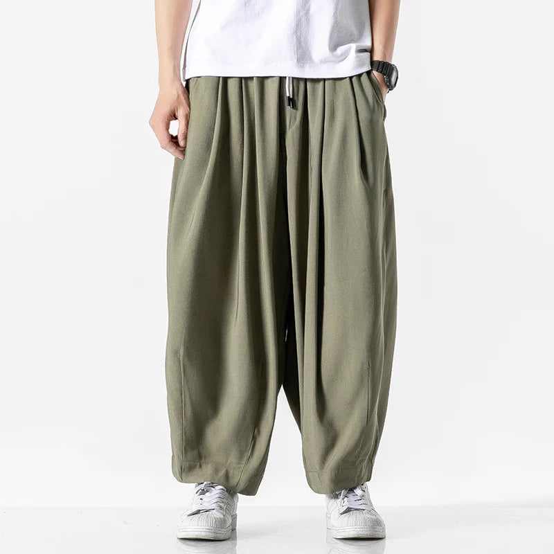 Corwin Wide-Leg Cotton Sweatpants