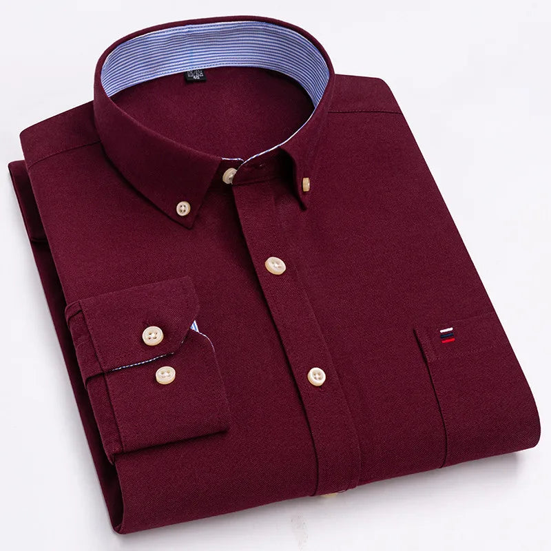 Andaro Cotton Button-Down Dress Shirt