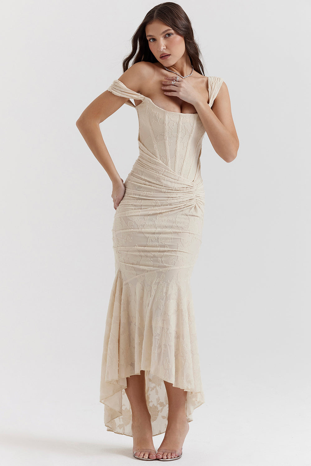 Lace Bodycon Maxi Dress – Women's Evening Dress