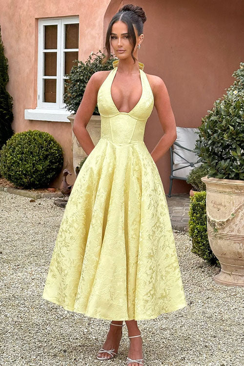 Jacquard Maxi Dress – Women's Wedding Guest Dress